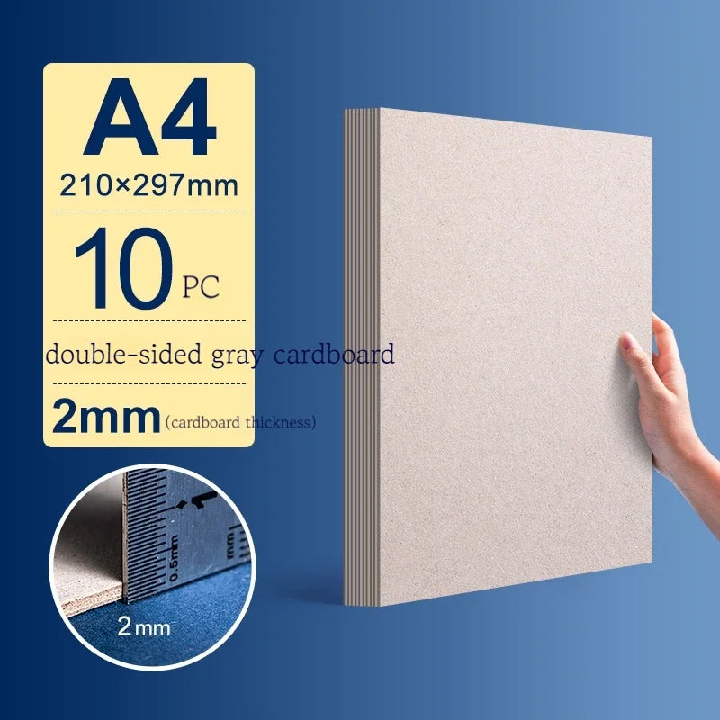 A3/A4/A5 White Thicked Kraft Paper Hard Cardboard 5/10pcs Diy Handmake Card Making Craft Paper Chipboard Backing Board 1/1.5/2mm