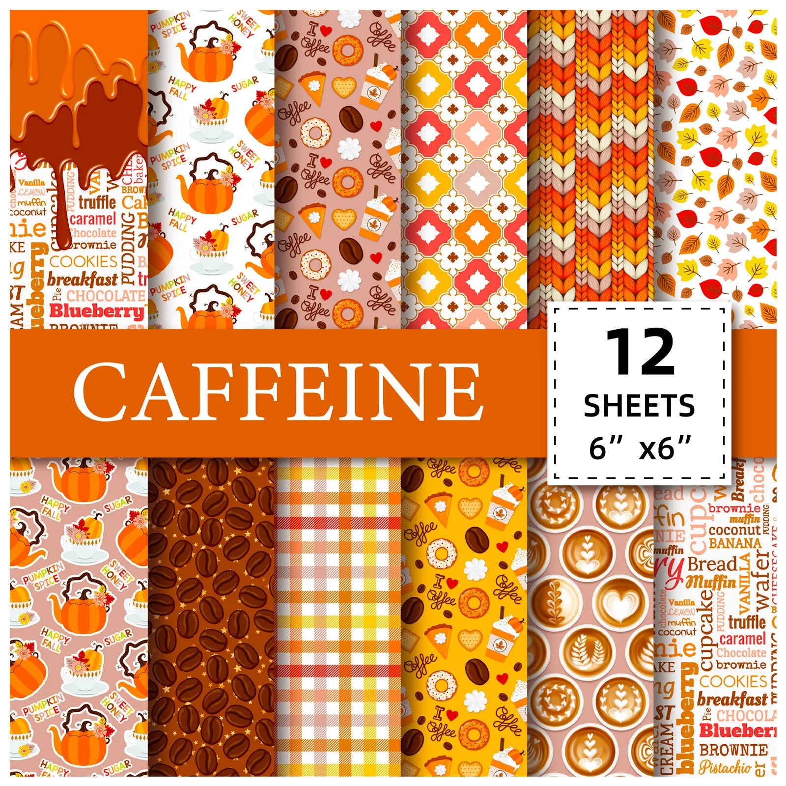 12 Sheet Scrapbooking Paper 15x15cm,  6x6in Scrapbooking Paper Acid-Free Cardstock Backgrounds Card for DIY Art Craft Decoration