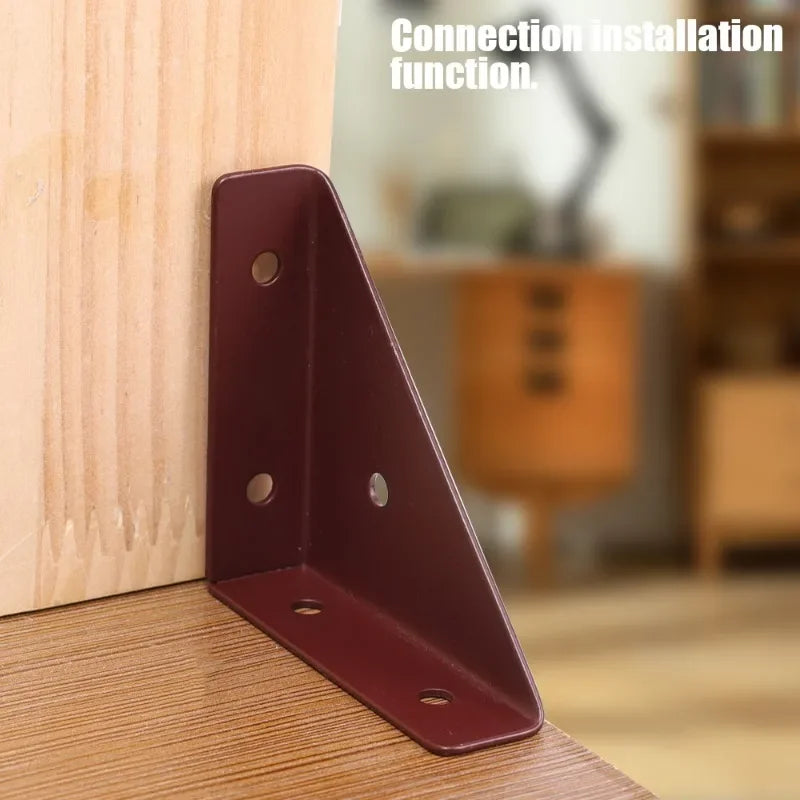 1/5Pcs Right Angle Bracket Stainless Steel Supporting L Shaped Support Holder for Furniture Joint Shelves Furniture Hardware