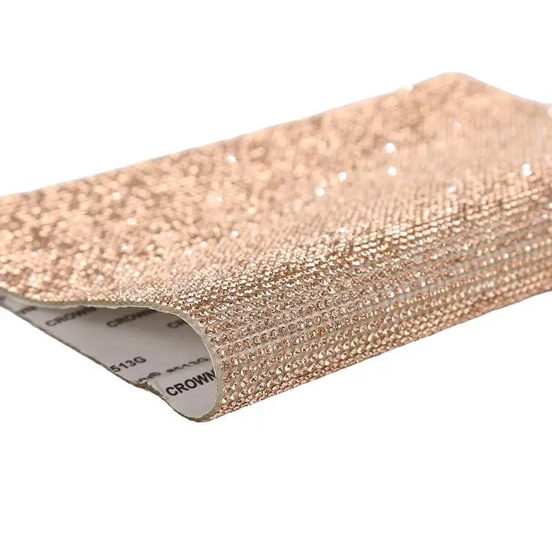 12x20cm Self Adhesive Rhinestone Sticker Tape DIY Decoration Diamond Sticker For Arts Crafts DIY Car Phone Clothes Decoration