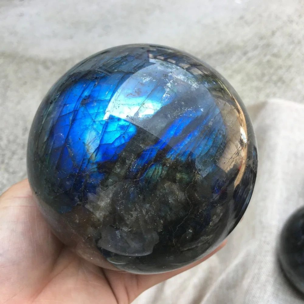 6-6.5CM Labradorite Ball Sphere  Home Decoration Crafts  Natural Smooth  Stone  Crystals and Stones Healing Crystals Gifts