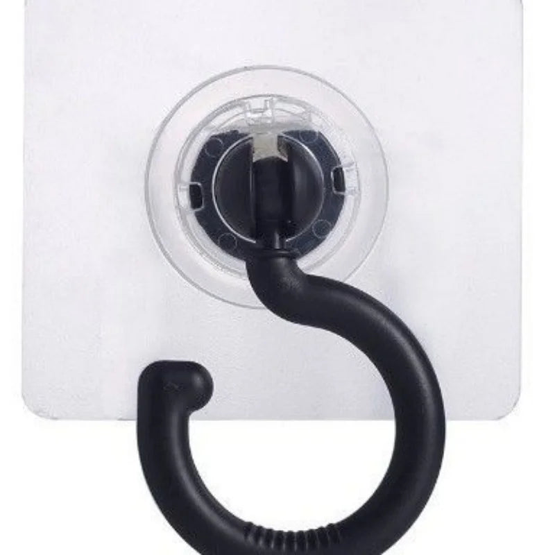 4PCS 360-Degree Rotating Self-Adhesive Hooks for Ceiling Or Wall, Suitable for Dome Bed Canopy Or Mosquito Net.