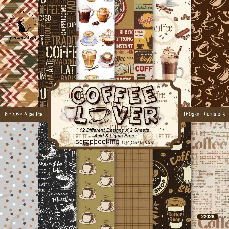 12 Sheet Scrapbooking Paper 15x15cm, Christmas Journal Planner Paper Pad Cardstock Backgrounds Card for DIY Art Craft Decoration
