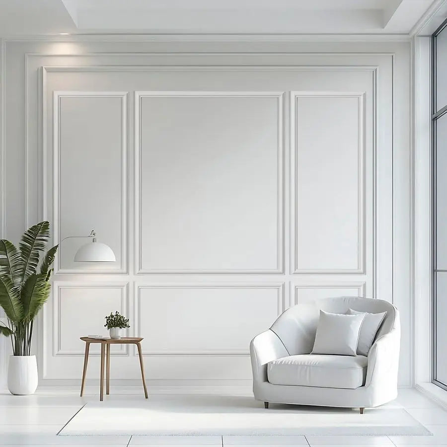 Set Peel and Stick Wall Molding Kit,Premade Self Adhesive Wainscoting Panels,Ready to Assemble Accent Molding Trim for Interior
