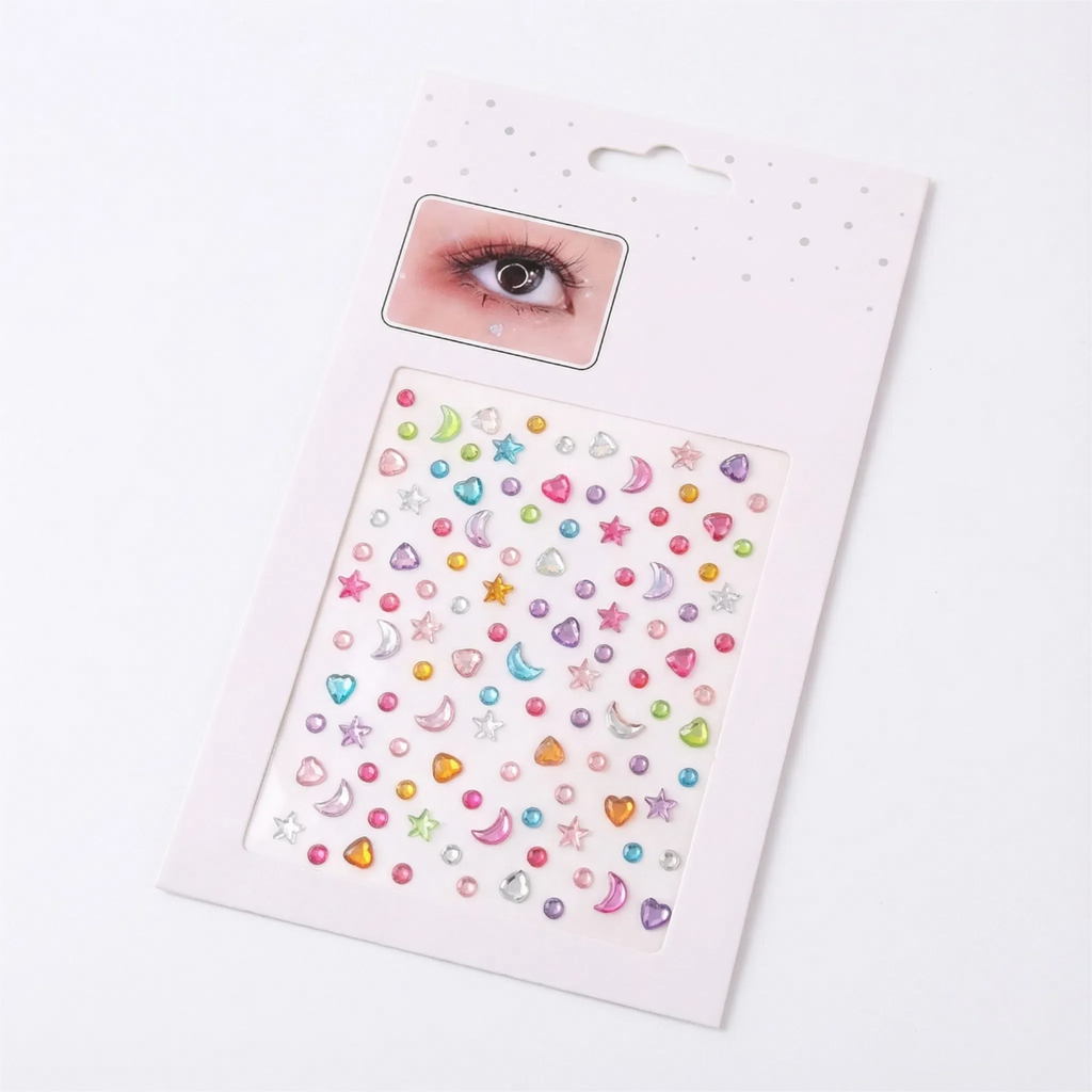 Gem Stickers –  Bling Rhinestone Jewels, 14 Colors Self-Adhesive Gems For Face, Body, Nails, Crafts, Festivals & Weddings