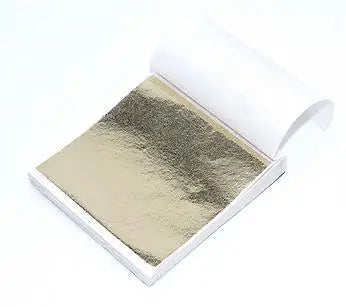 100Pcs Gold Leaf Sheets 9x9cm Gilding Foil Antique Silver Foil Paper For Paintings Arts Crafts Nail Deco  Furniture