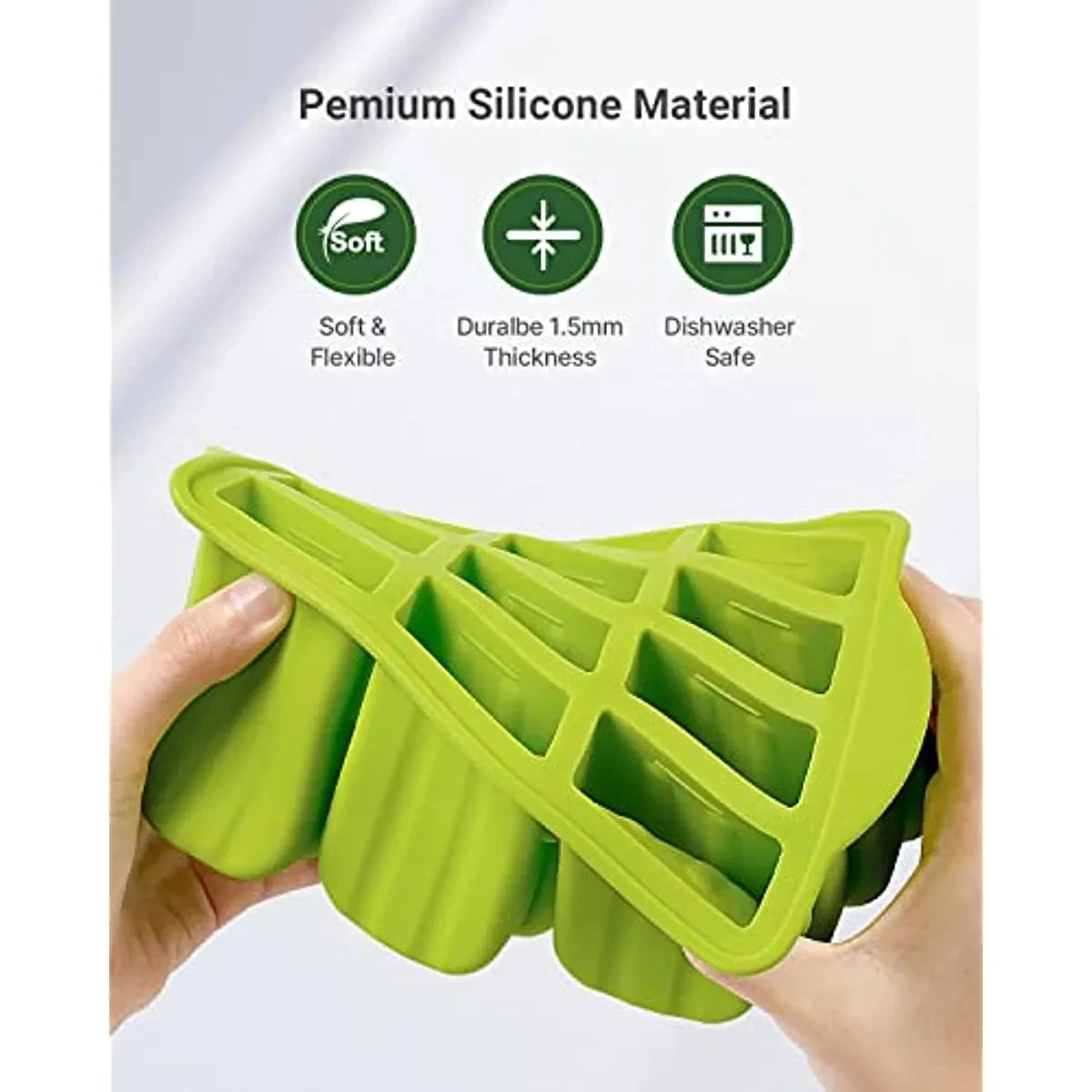 12 Pieces Silicone Popsicle Maker Molds Food Grade Ice Molds With Ice Cream With 50 Popsicle Sticks Popsicles Molds Household