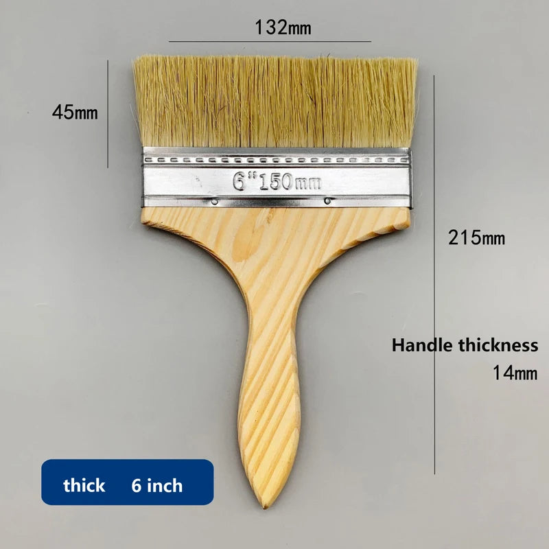 Thick-handled and thin-handled paint brushes are available. Household soft-bristled dust-removing brushes and special brushes fo