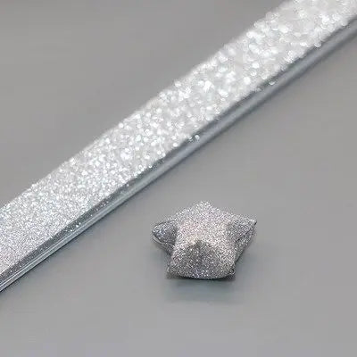 140 Sheets Glitter Paper Origami Stars Paper Strips Lucky Star Decoration Folding Paper Origami for Hand Arts Make Home Decor