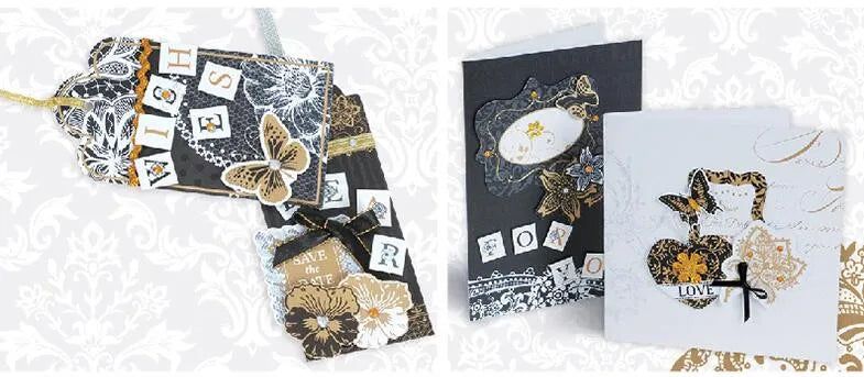 ENO 12 inch retro paper bag for scrapbooking and card making creative metal scrapbook decoration paper crafts