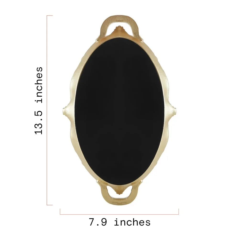 Elegant Gold Framed Mirror Tray Decorative Serving Tray Candles Jewelry Home Decor Perfect Vanities and Coffee Tables