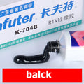 Kafuter Black White Transparent 45g Silicone Industrial Adhesive RTV Rubber DIY Insulation Sealant Glue