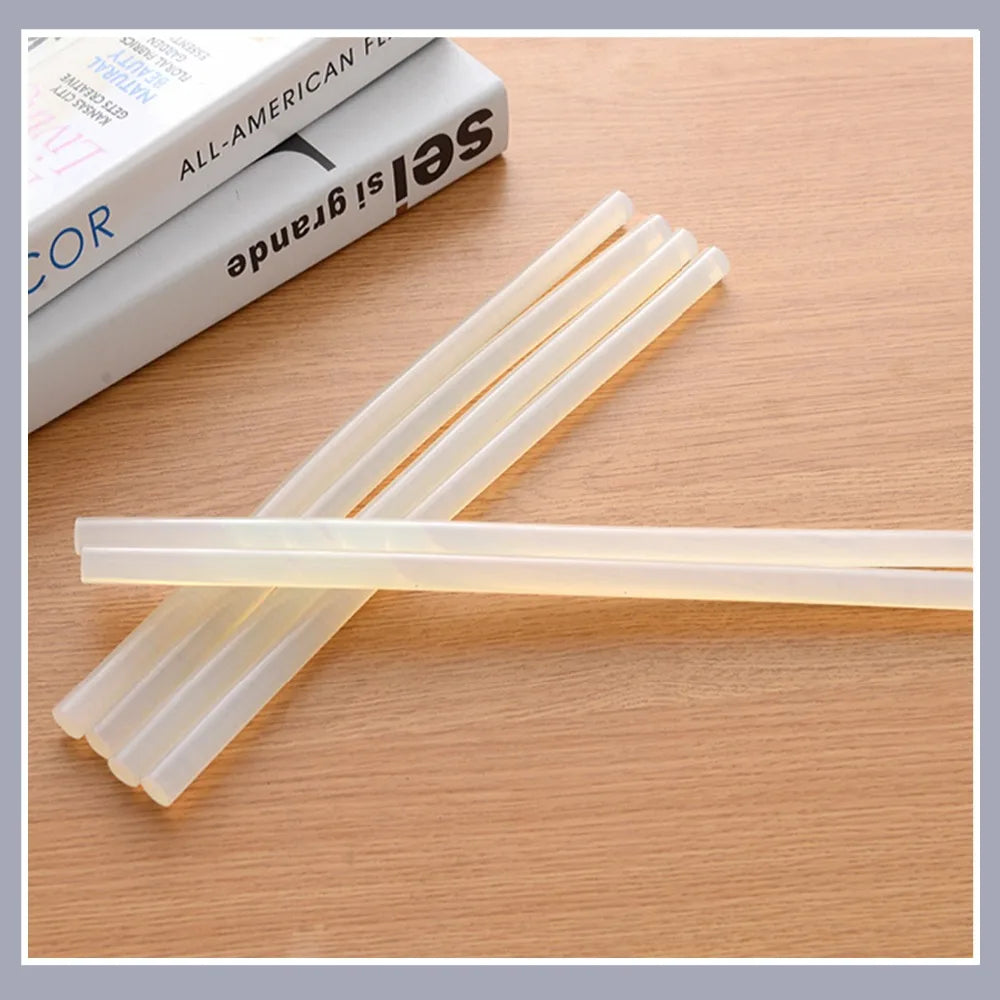 Hot Melt Glue Sticks 7mm/11mm Translucent Strong Viscosity Rods For Glue Gun High Temperature Resistant Hot Glue 10~50Pcs