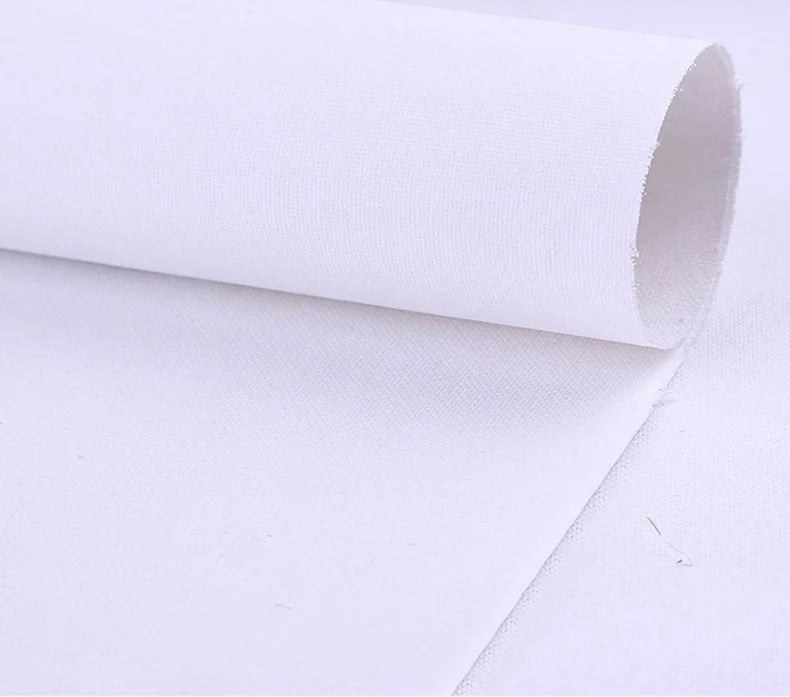 5M/Roll Cotton Canvas Roll,White Black Blank Specialized Suitable for Oil Painting,Acrylic Pigments,27,37,47,,57,67,77,87cm Wide