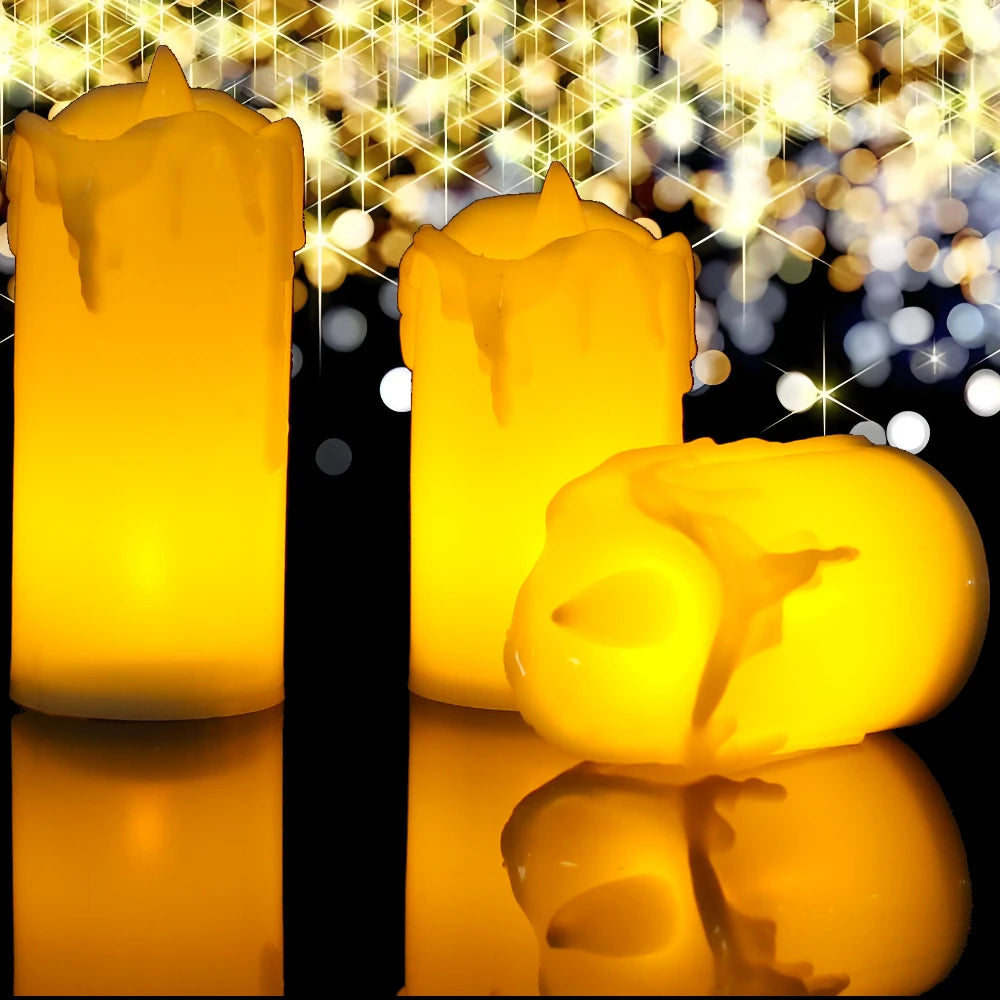 Flameless LED Votive Candles Set 100+Hour Lasting Electric Candles Battery Operated Tealight for Wedding Proposal Romantic Decor