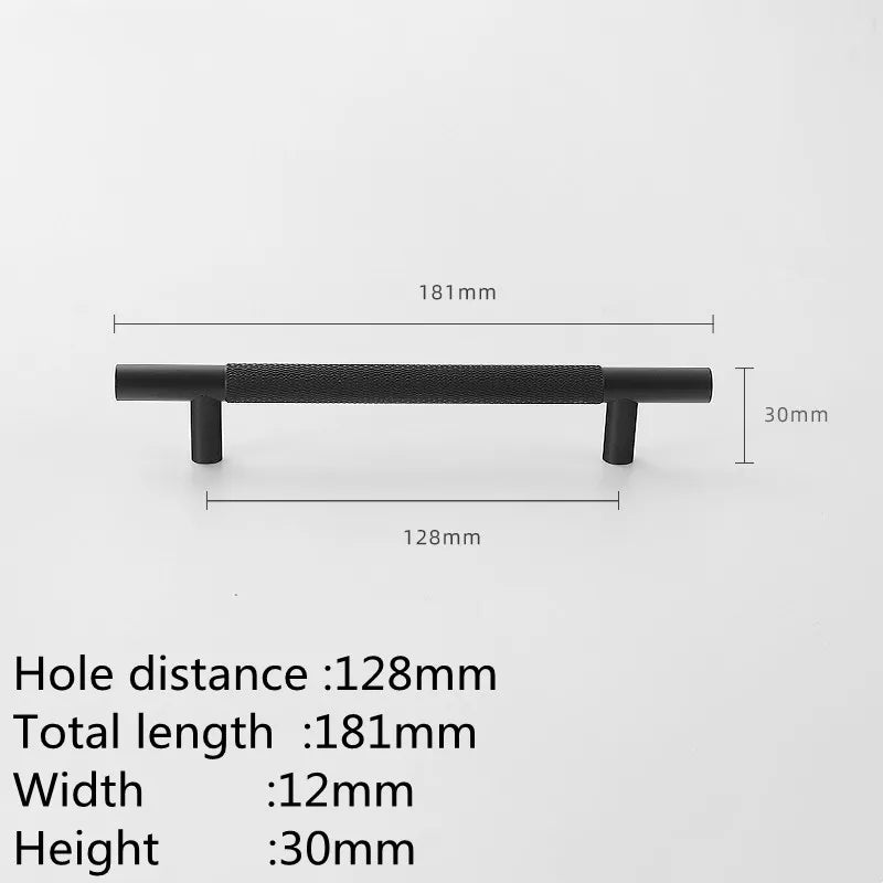 KK&FING Gold Knurled Handles For Cabinet And Drawer Aluminum Alloy Wardrobe Handles Kitchen Cabinet Pulls Knurled Drawer Knobs