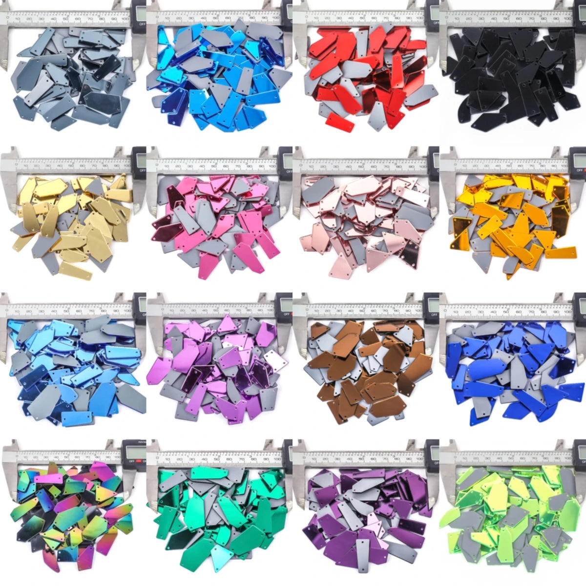 VC  Mix Size New Clear Crystals Sewing Mirror Rhinestone Applique Flatback Acrylic Strass On Stone for Clothes