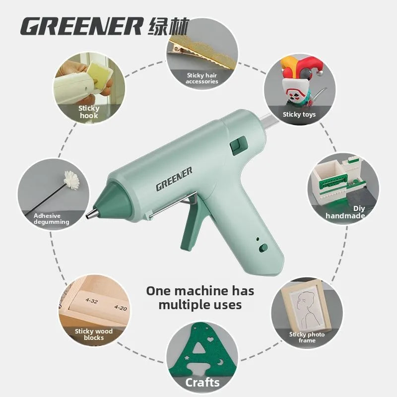 Hot Melt Glue Gun 7mm Glue Sticks Industrial DIY Electrothermal Glue Gun Heat Temperature Thermo Electric Gun Repair Tools 220V