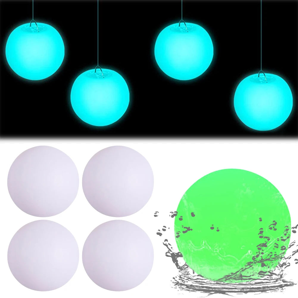 LED Glowing Ball Night Light Remote Control Outdoor LED Garden Ball Light Swimming Pool Luminous Ball for Garden Yard Pool Decor