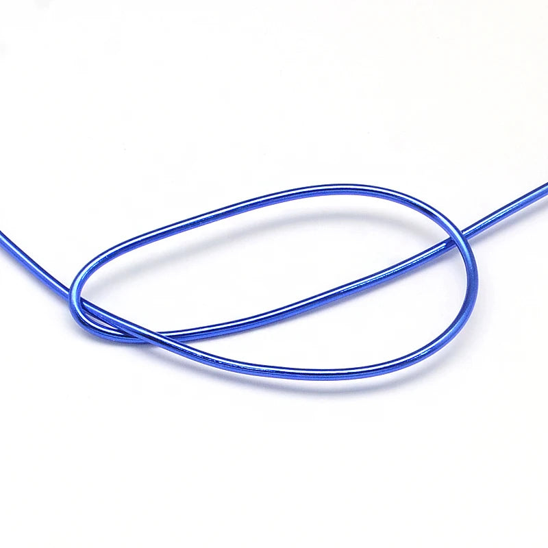 PandaHall 0.6-2.0mm Anodized Aluminum Wire 10 Sizes , Colorful Bendable Craft Wire for Jewelry Making, DIY Model Beading