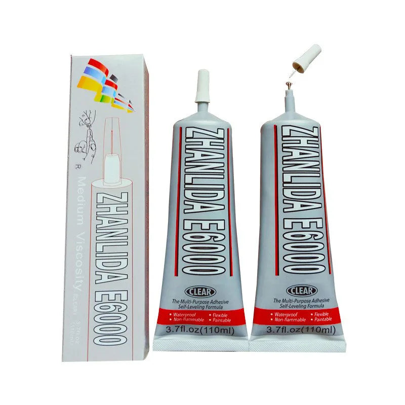 E6000 Multi Purpose Glue 15/25/50/110mL Adhesive Jewelry Epoxy Resin DIY for Jewelry Crafts Glass Rhinestones