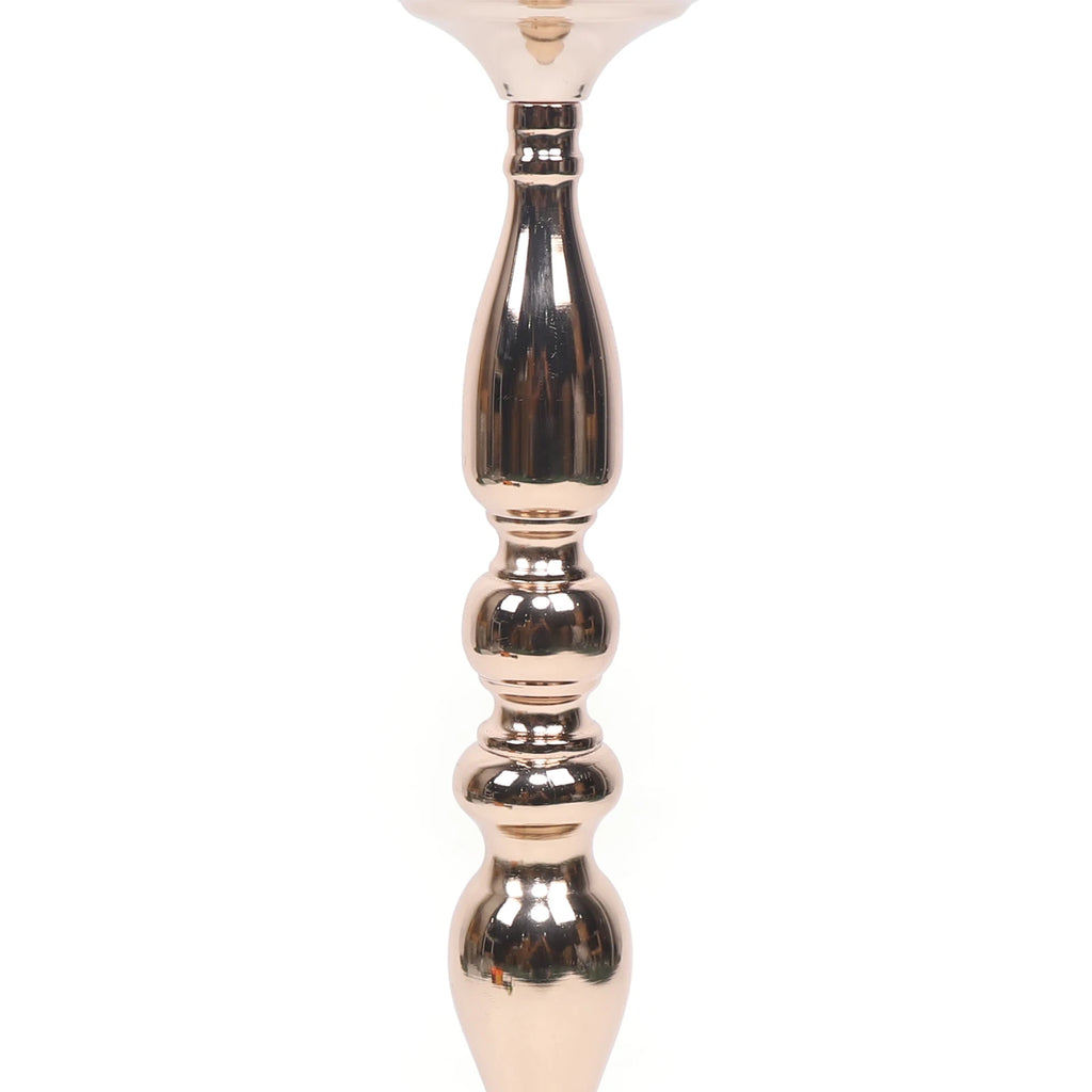 10 Pcs 19.5" Tall Gold Candelabra Candle Holder Table Centerpiece Stand Pillar Candlestick Candle Holder Stand for Wedding Party