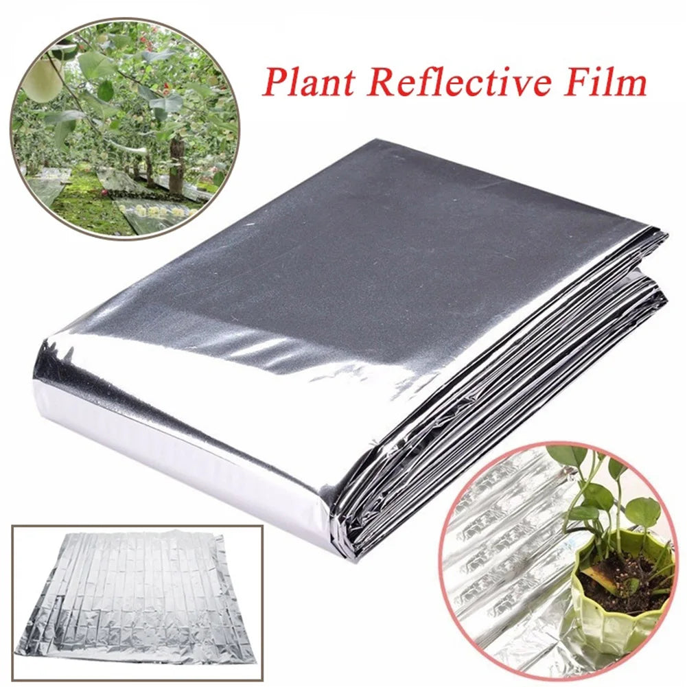 10/1PCS Silver Highly Reflective Mylar Film 210x120cm for Grow Tent Room Garden Greenhouse Farming Increase Plant Growth