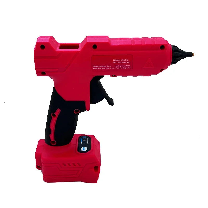 Cordless Electric Handheld Hot Glue Gun Repair DIY Tool Hot Melt Welding Hot Air Gun Anti-scald Nozzle Fit Milwaukee 18V Battery