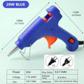 LAOA 25W Hot Melt Glue Gun with 7MM Glue Sticks Mini Industrial Thermo Electric Heat Gun Temperature Crafts Repair DIY Tool