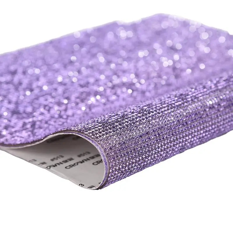 12x20cm Self Adhesive Rhinestone Sticker Tape DIY Decoration Diamond Sticker For Arts Crafts DIY Car Phone Clothes Decoration