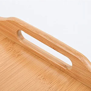 Bamboo Foldable Legs Tray Multi-functional Small Dining Table Tea Tray Movable Breakfast Tray For Desk Bed Counter Living Room