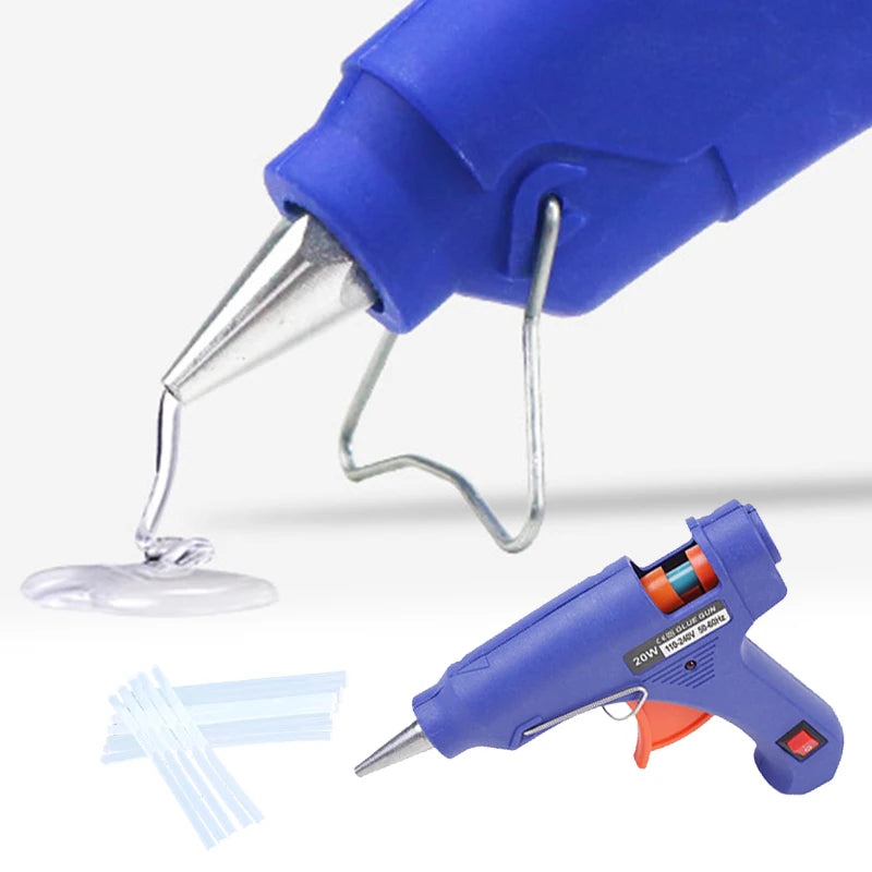 Fast Heating 20W Hot Glue Gun Household Industrial Multipurpose Electric Glue Gun Hot Glue Sticks for DIY Crafts Home Deco