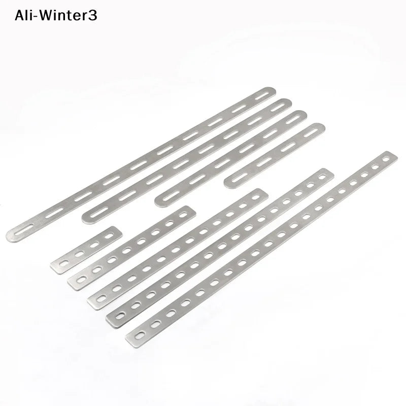 Stainless Steel Flat Corner Bracket Mending Joining Plate Repairing Fixing Connector Furniture Cabinet Shelves Brace Parts