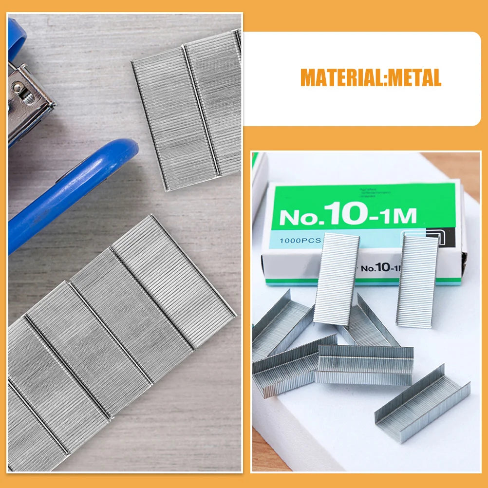 12 Boxes Mini Staples Heavy Duty Stainless Steel Standard Size Refill Staples for Office Desktop Stapler Paper Staple