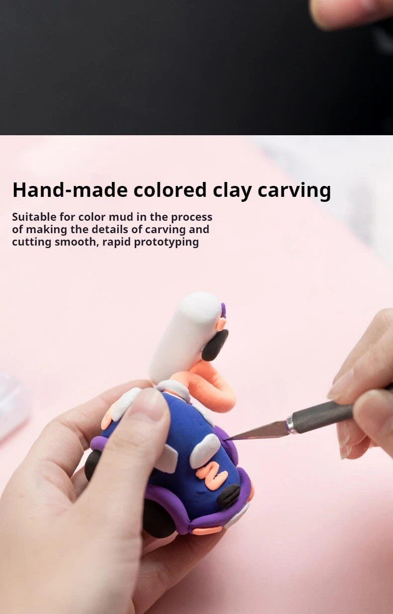Deli Precision Scrapbooking Carving Knife - Card Making Hobby Knife for Paper Cutting Craft Pottery Clay Sculpture Ceramics Tool