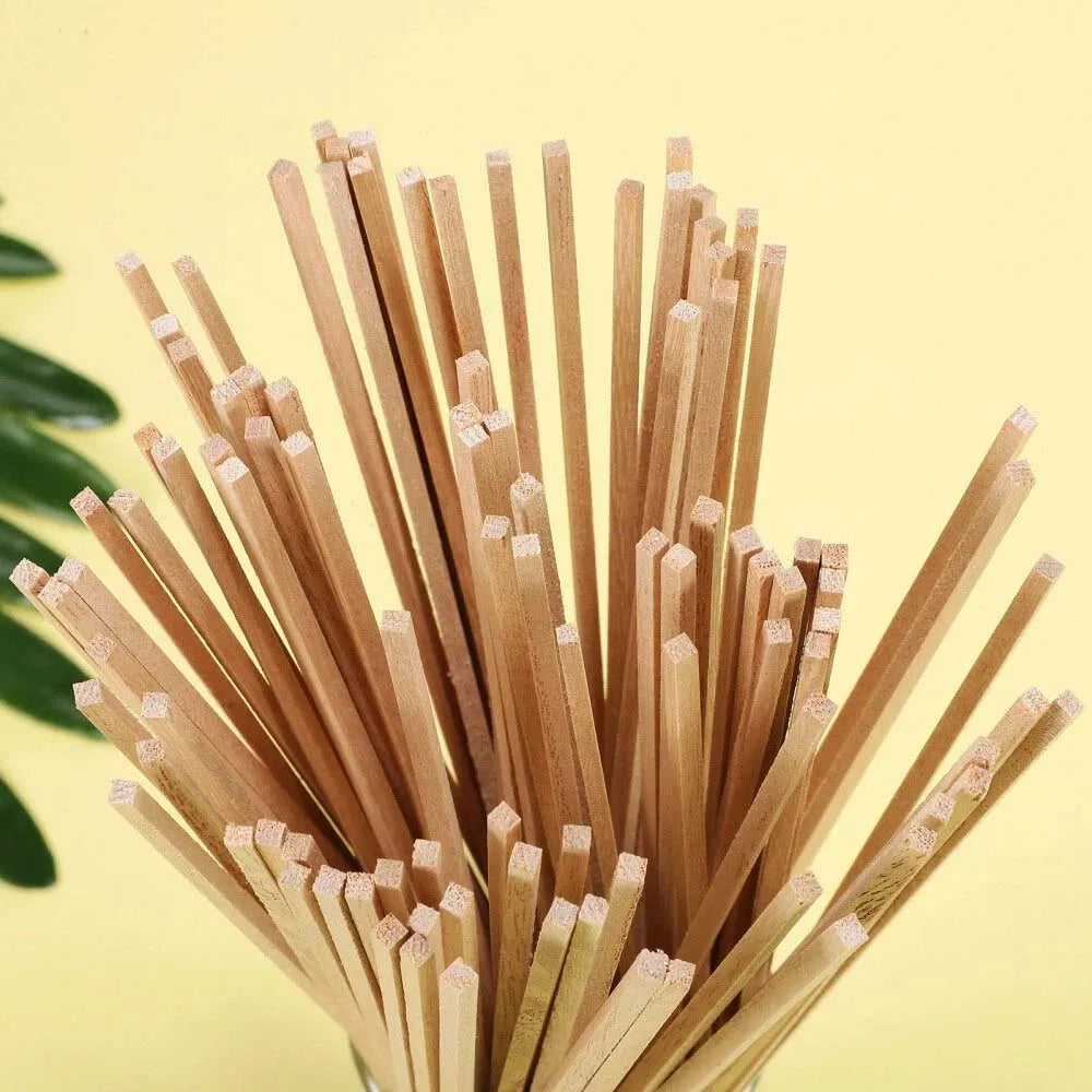 20pcs Square Wooden Sticks Dowels Wood Rods Unfinished Wooden Making decorations DIY Wood Crafts