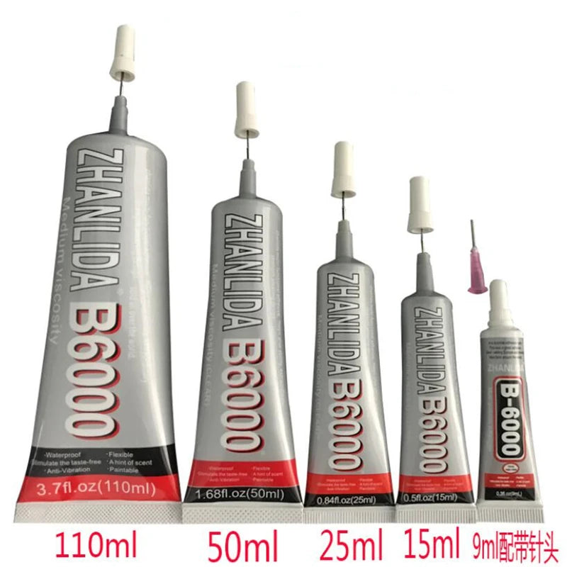 1 Pcs E-6000 Waterproof Strong Liquid Super Glue DIY Adhesive for Jewelry Bonding Diamond Paintinge Slow-drying Universal Glue