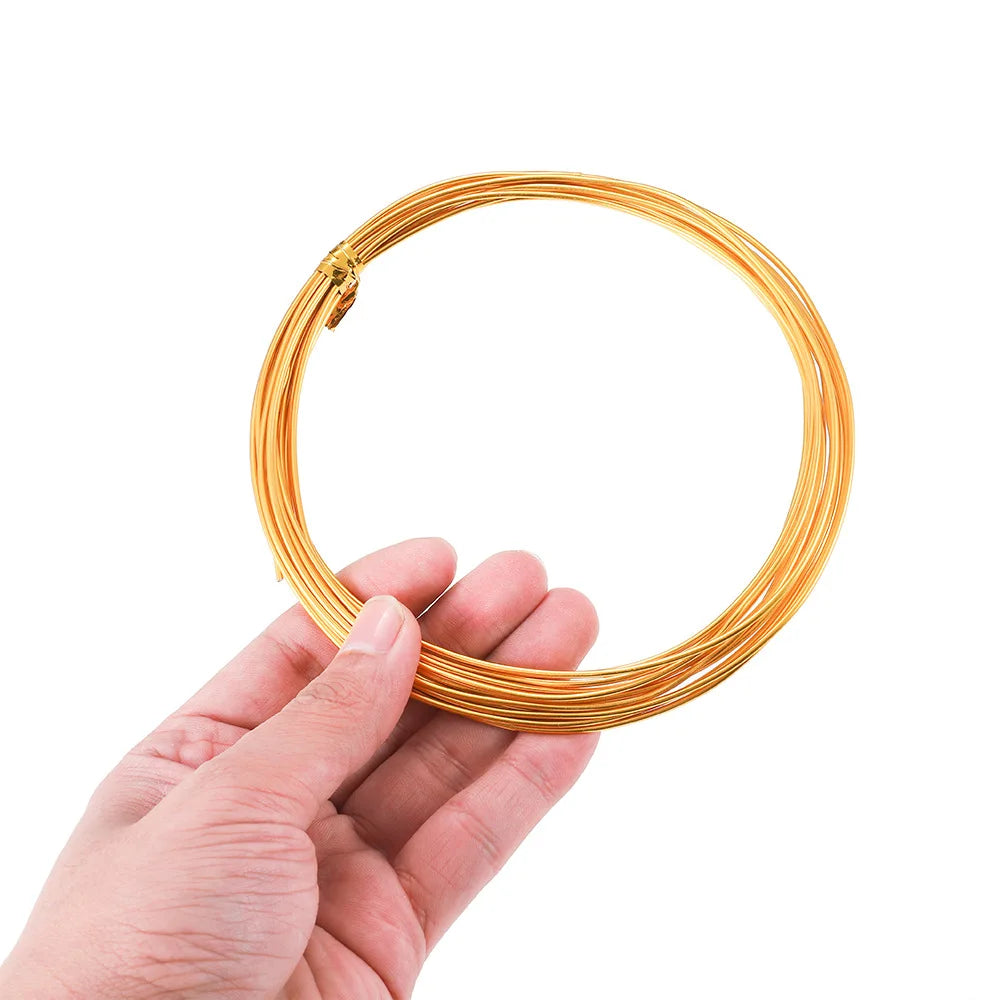 0.6-3mm Anadized Round Aluminum Wire 2-10 Meters Versatile Painted Aluminium Metal Wire For DIY Jewelry Making Accessories