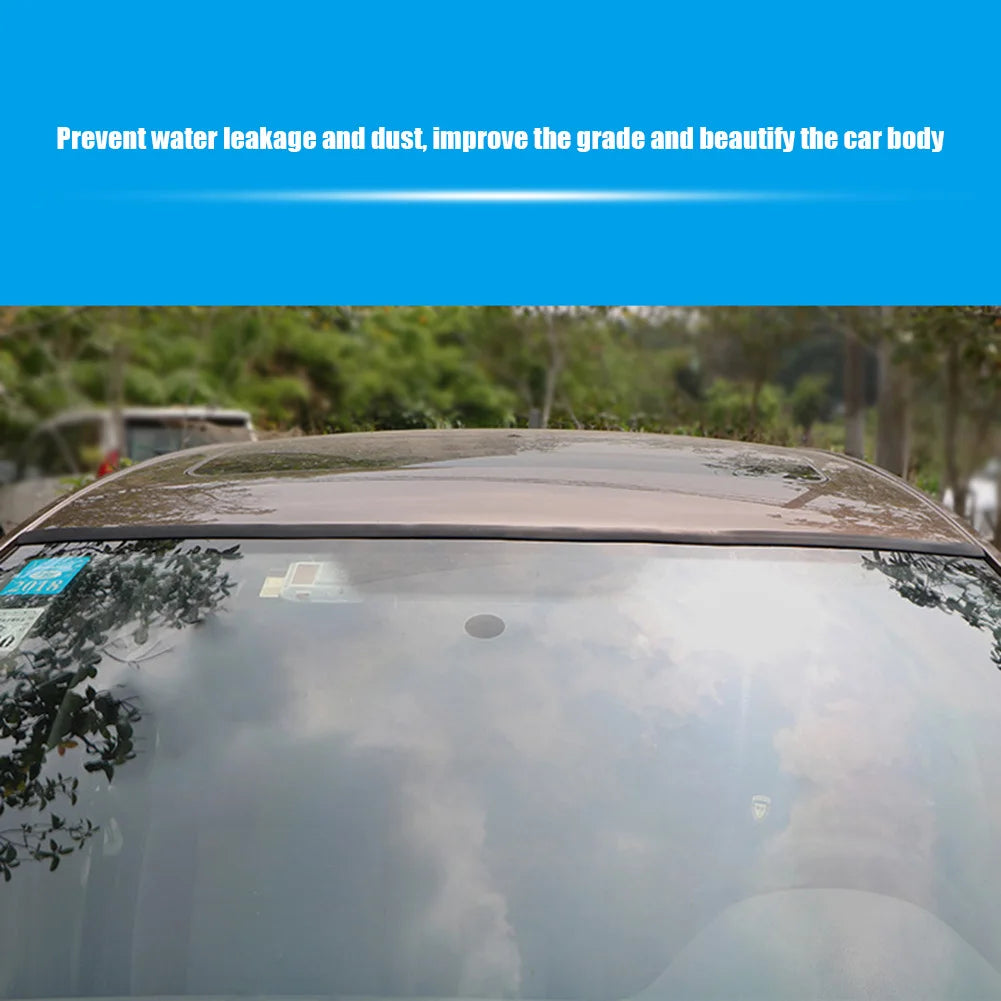 Window Edge Windshield Roof Sealing Strip Rubber Noise Insulation Auto Roof Windshield Sealant Protector Waterproof Window Seals