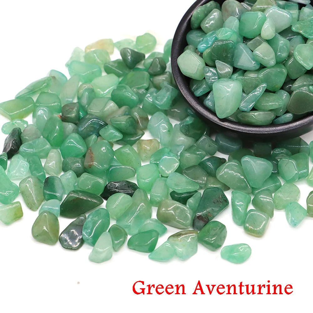 Natural Stone Tumbled Agate Gravel Crystals Chip Quartz Minerals Reiki Healing Specimen Gemstones Home Aquarium Decor DIY Crafts