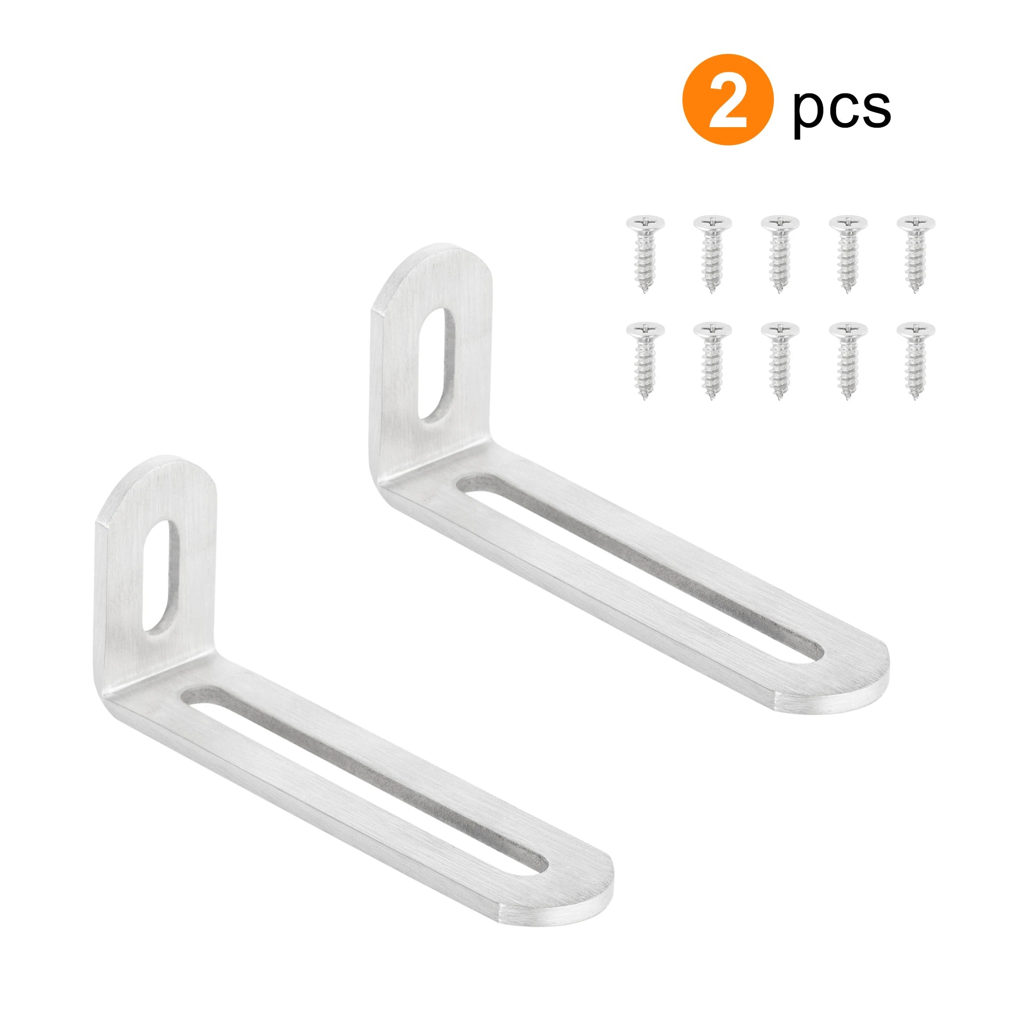 Stainless Steel Adjustable Corner Bracket Heavy Duty Metal 90 Degree L Shaped Angle Corner Braces for Wooden Shelf Furniture