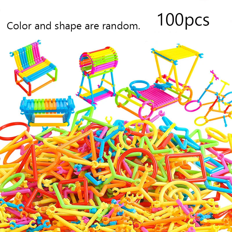 100/400Assembled Building Blocks DIY Smart Stick Blocks Imagination Creativity Educational Learning Toy Children Gift
