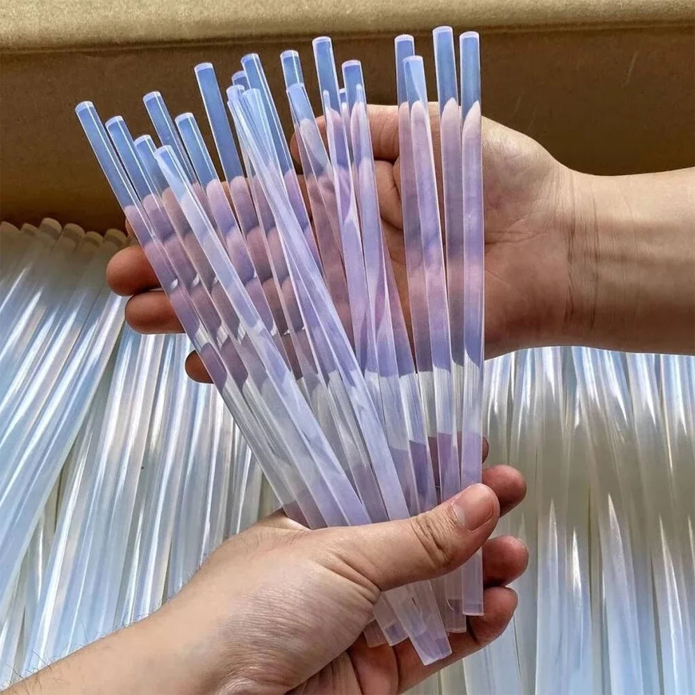 Hand DIY Hot Melt Glue Sticks Translucent Strong Viscosity Rods for Glue Gun High Temperature Resistant Hot Glue Repair Tools
