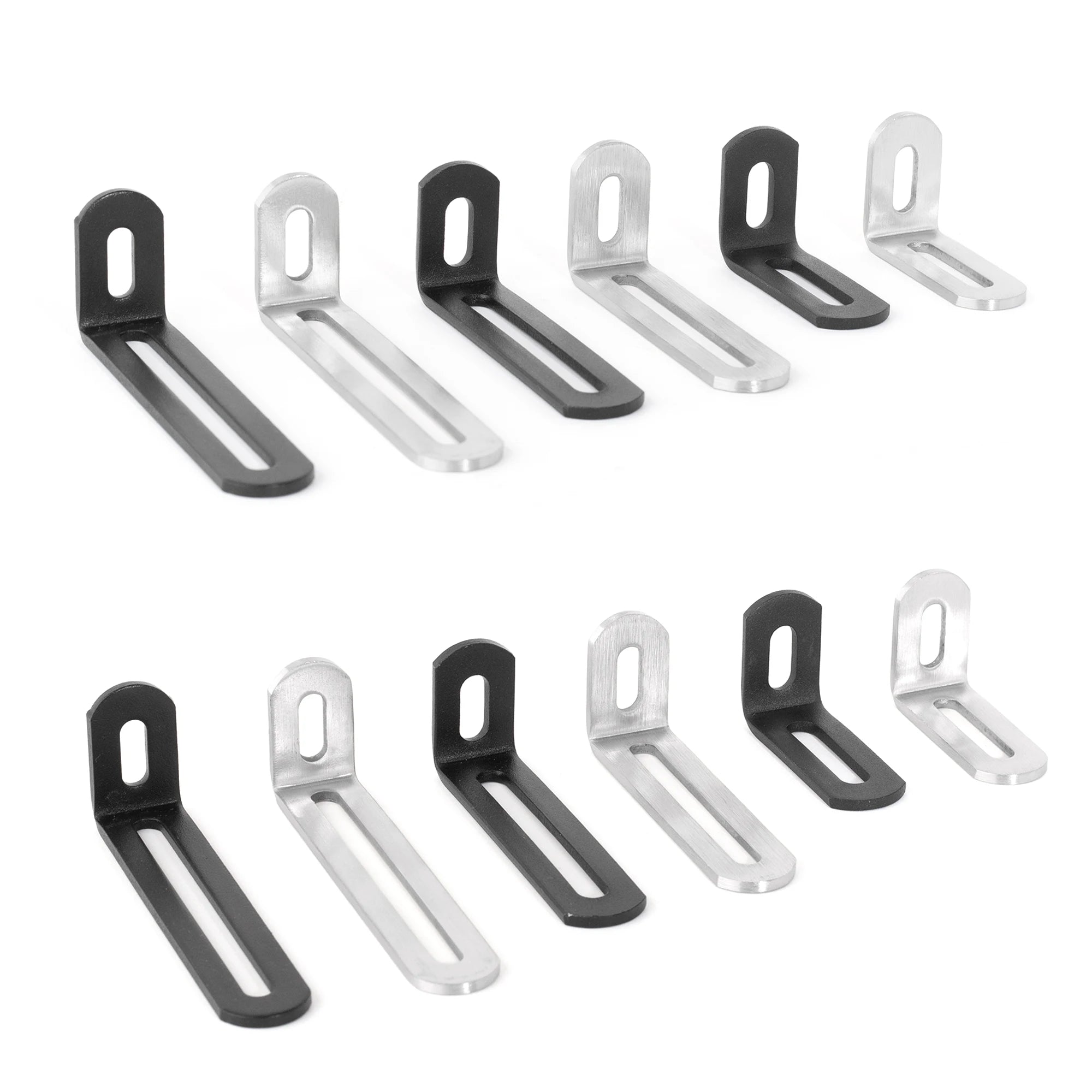 Stainless Steel Adjustable Corner Bracket Heavy Duty Metal 90 Degree L Shaped Angle Corner Braces for Wooden Shelf Furniture