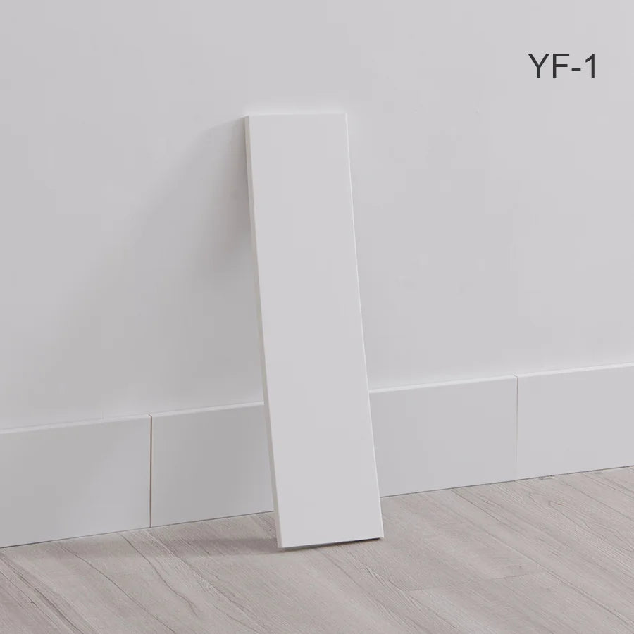 10pcs Self-Adhesive Wooden Stickers Wall Stickers Skirting Lines 10mm Thickness Suitable for All Indoor Places 17.72X4.72In