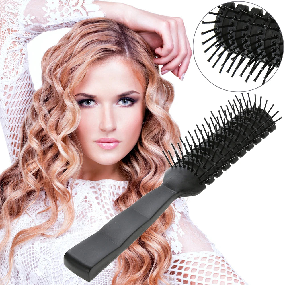 Anti-Static Comb Hair Brush Lightweight Hair Beauty Brush Portable Convenient Corrosion-Resistant for Professional Salon Tools