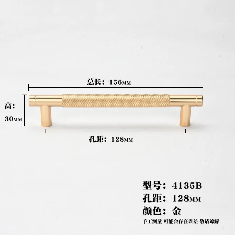 Gold Black knurled KitchenCabinet Storage Handles Home Accessories Drawer Knobs Wardrobe Cupboard Door Pulls Furniture Handles