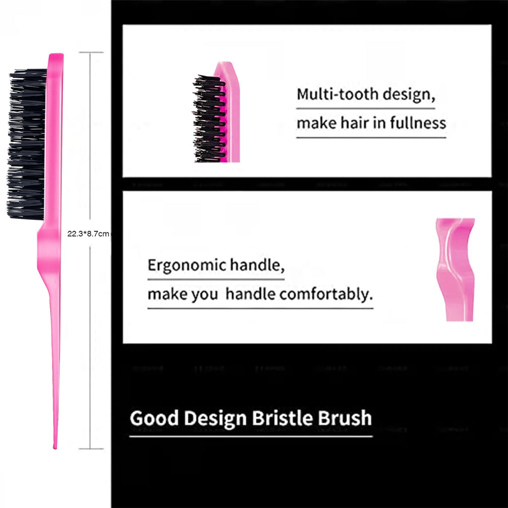 Hair Brush Slick Back Hair Brush Hair Styling Comb Edge Control Gel Edge Control Brush Hair Wax Styling Gel for Edge Control
