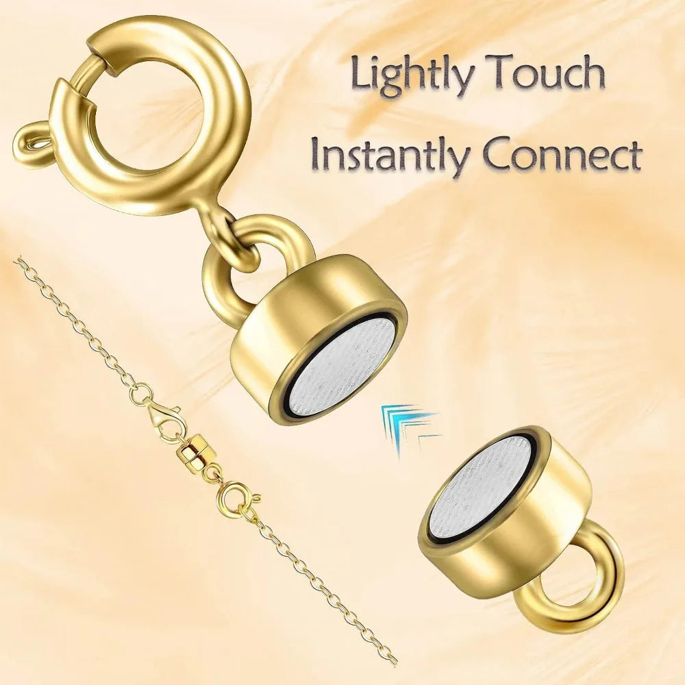 18pcs Magnetic Necklace Clasps and Closures Bracelet Converter Clasp,Suitable for Necklaces Chain Extender