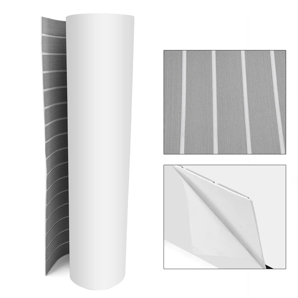 94.5"x 35.4" EVA Anti-slip Mat Foam Boat Decking Sheet Anti-Slip Self-Adhesive Deck Boat Flooring Mat Cuttable